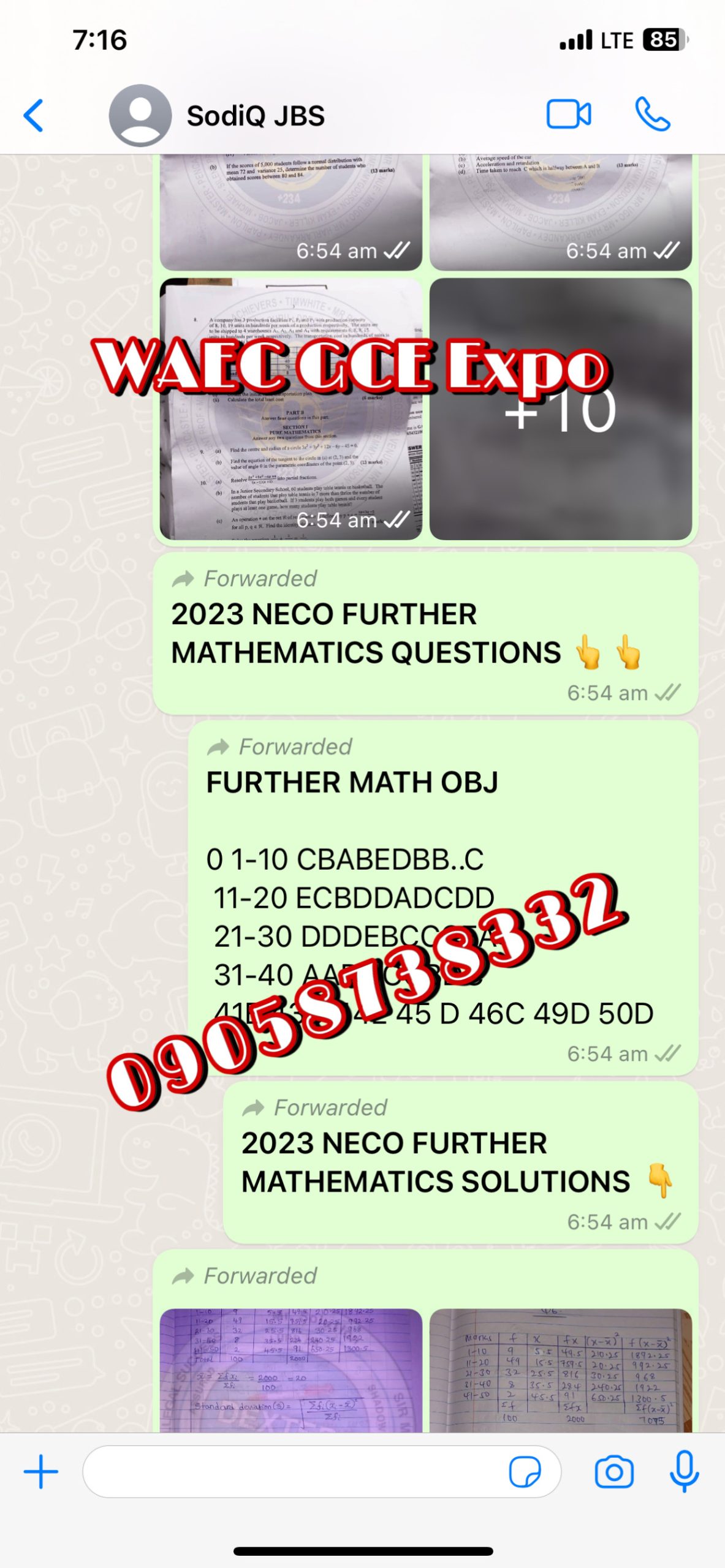 2023 WAEC Gce verified Food and Nutrition Practical Questions and answers